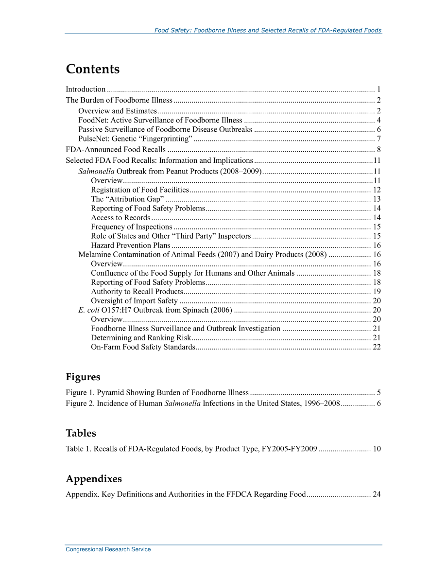 [20100415]R40916_食品安全：食源性疾病和FDA监管食品的部分召回.pdf_第3页