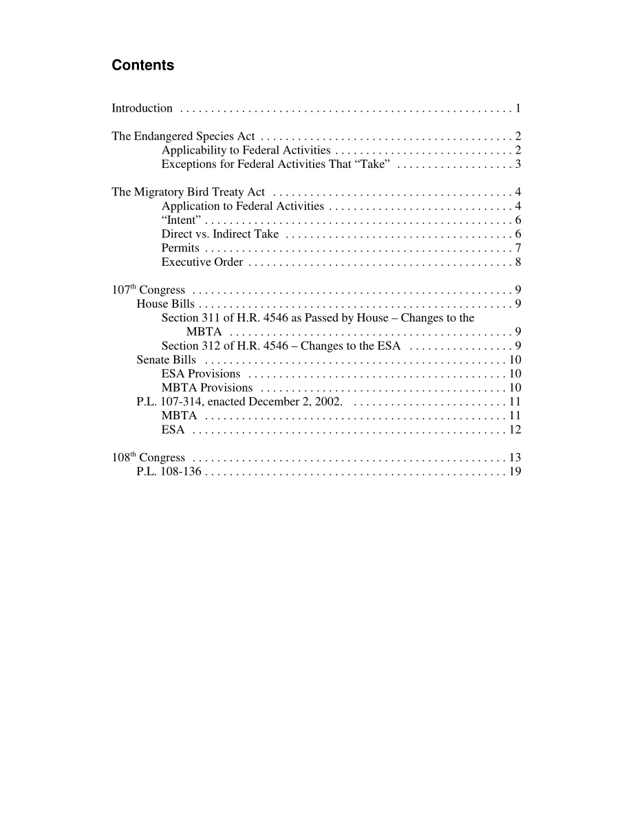 [20040809]RL31415_《濒危物种法案》（ESA）、《候鸟条约法案》（MBTA）和国防部（DOD）的准备活动：背景和现行法律.pdf_第3页