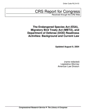 [20040809]RL31415_《濒危物种法案》（ESA）、《候鸟条约法案》（MBTA）和国防部（DOD）的准备活动：背景和现行法律.pdf