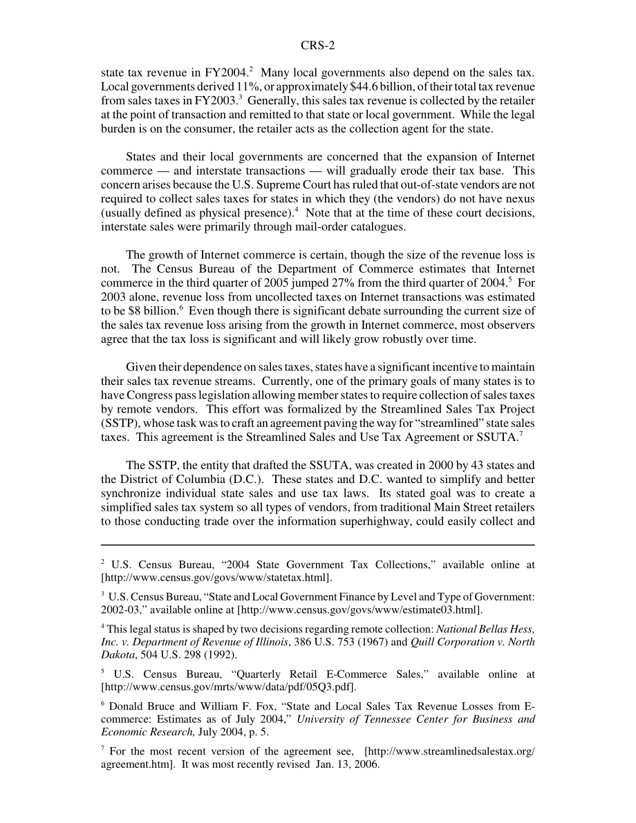 [20060222]RS22387_简化的销售和使用税协议：简要说明.pdf_第2页