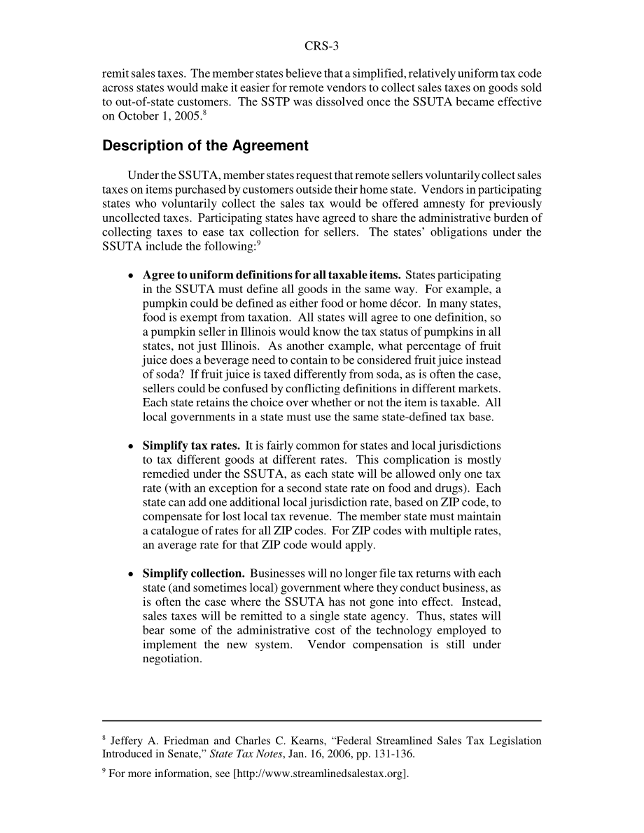 [20060222]RS22387_简化的销售和使用税协议：简要说明.pdf_第3页