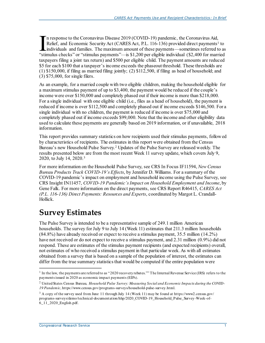 [20200724]R46467_《关怀法案》付款使用和收款人特征：简言之.pdf_第3页