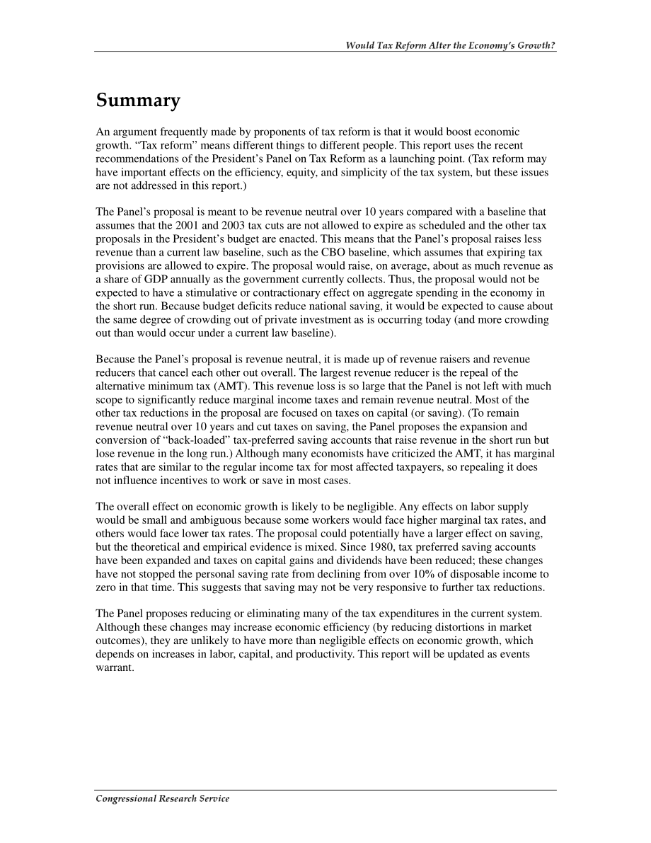 [20060421]RL33378_税收改革会改变经济增长吗？.pdf_第2页