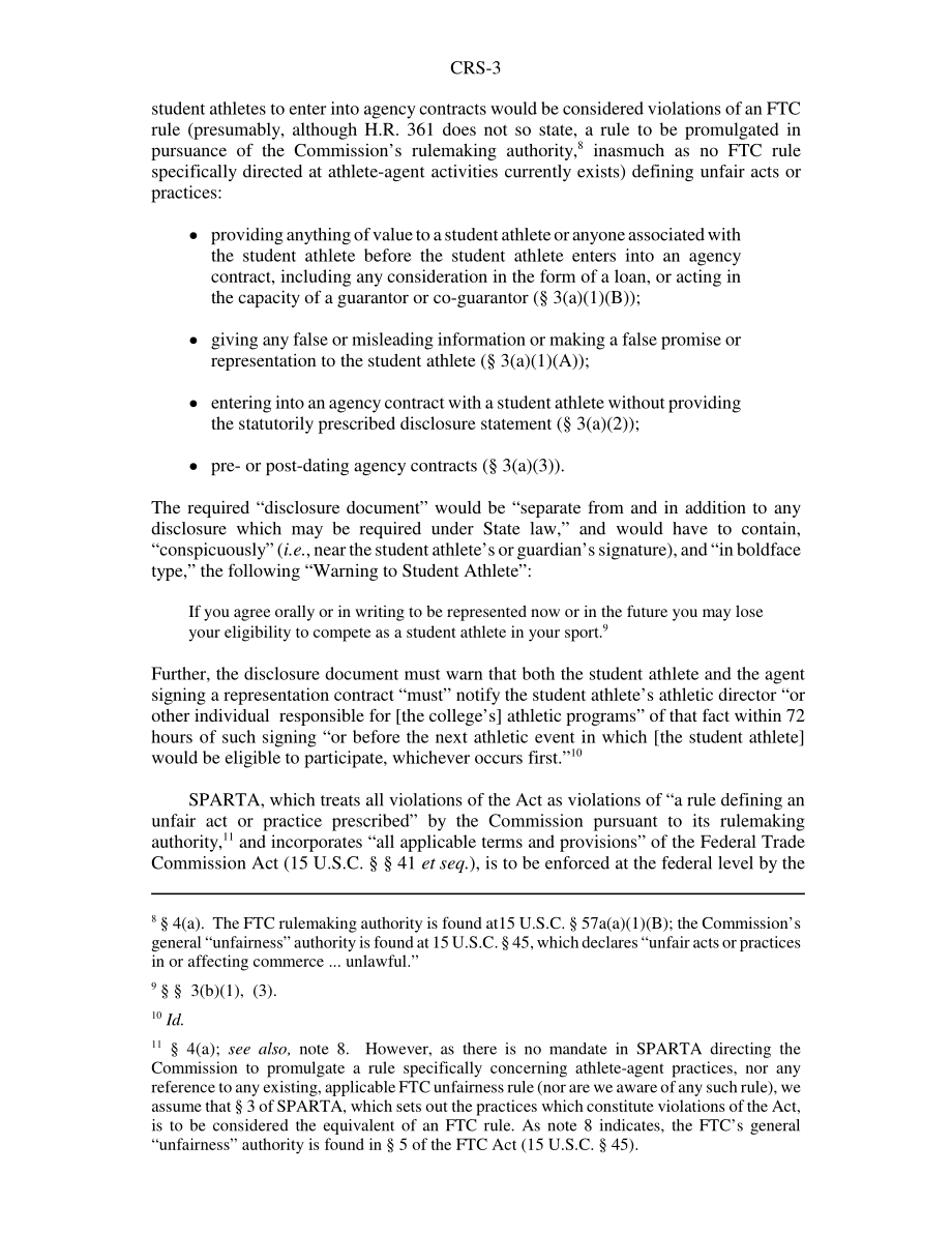 [20030609]RS21538_体育经纪人的联邦法规：体育经纪人责任和信任法案（斯巴达）.pdf_第3页