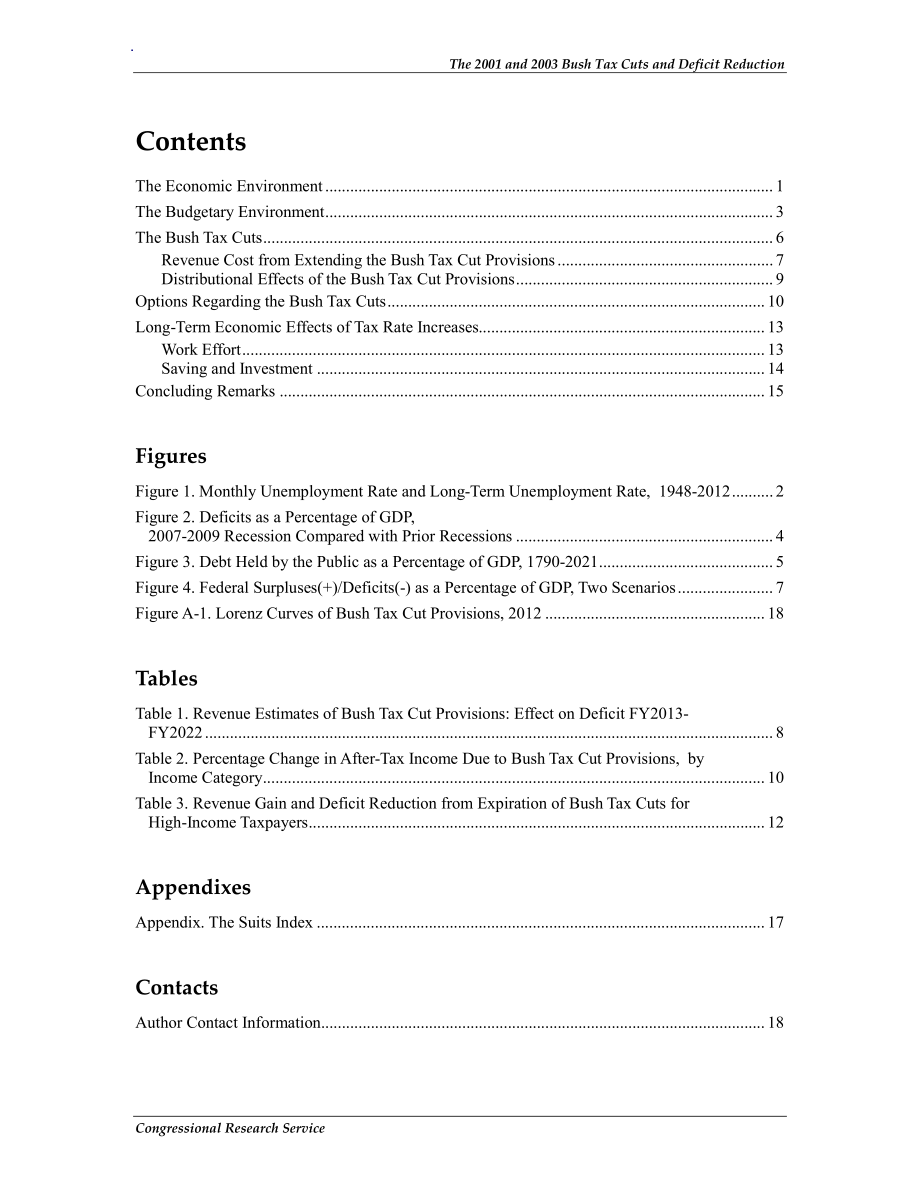 [20120723]R42020_2001年和2003年布什减税和削减赤字.pdf_第3页