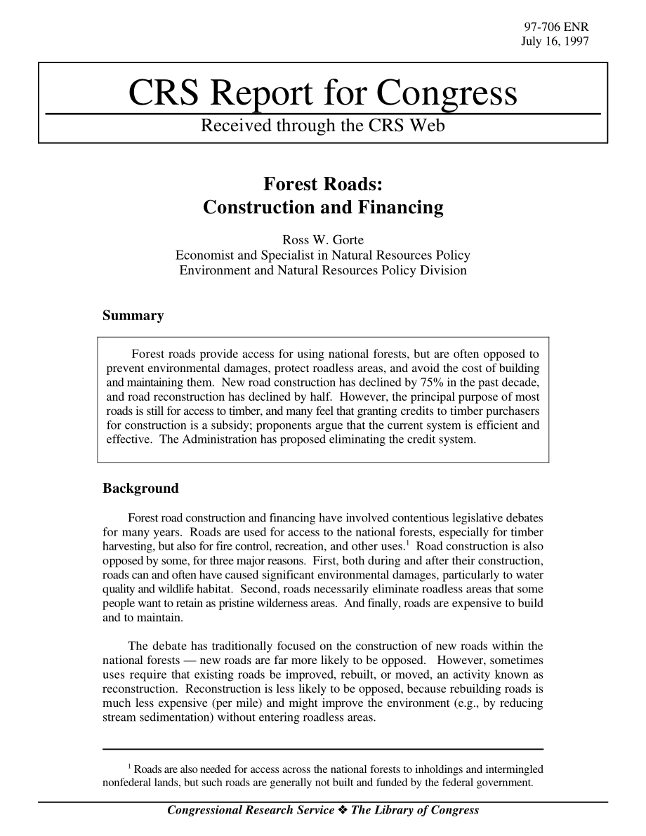 [19970716]97-706ENR_森林公路：建设和融资.pdf_第1页