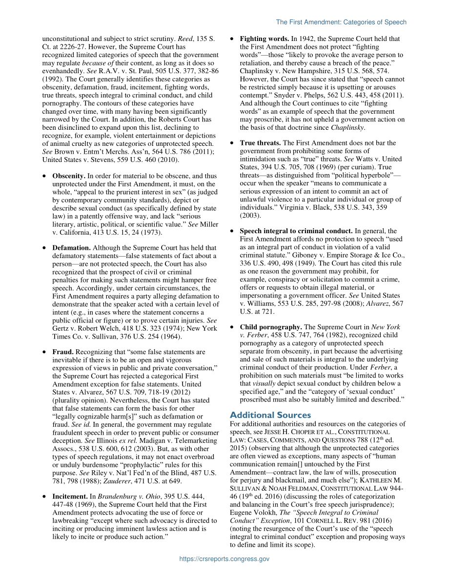 [20190116]IF11072_第一修正案：演讲类别.pdf_第2页