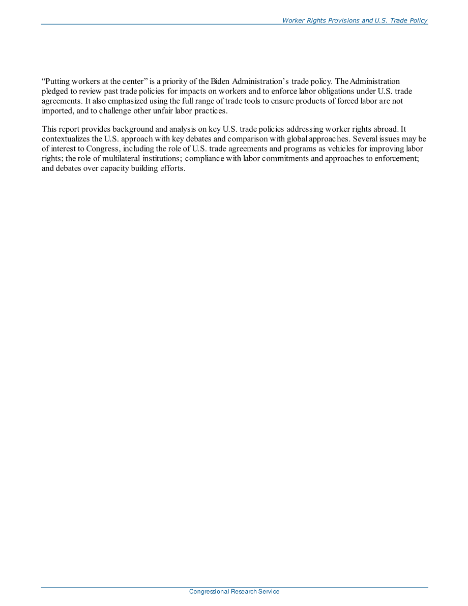 [20210716]R46842_工人权利条款和美国贸易政策.pdf_第3页