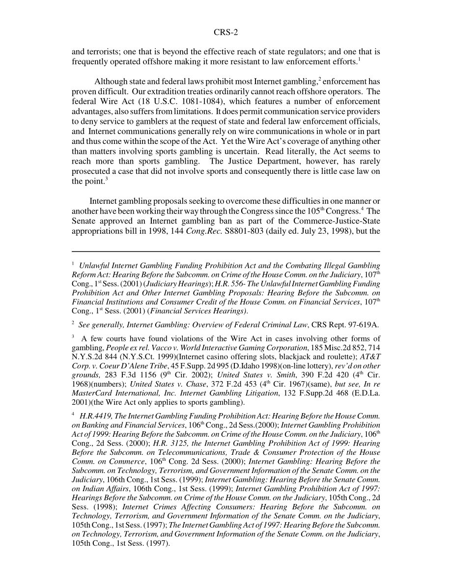 [20021008]RS21275_互联网赌博：第107届国会立法提案概述.pdf_第2页