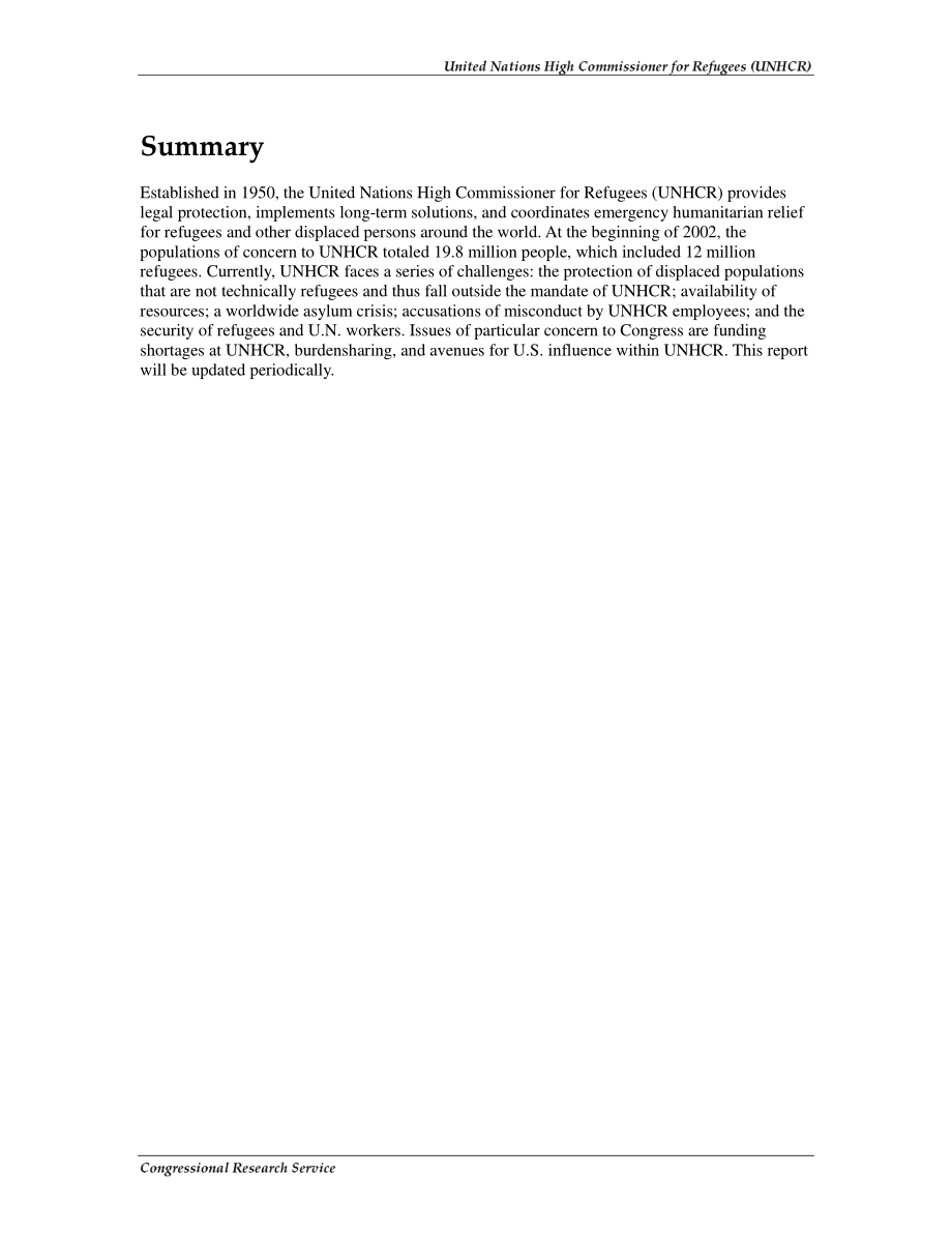 [20030103]RL31690_联合国难民事务高级专员（难民署）.pdf_第2页