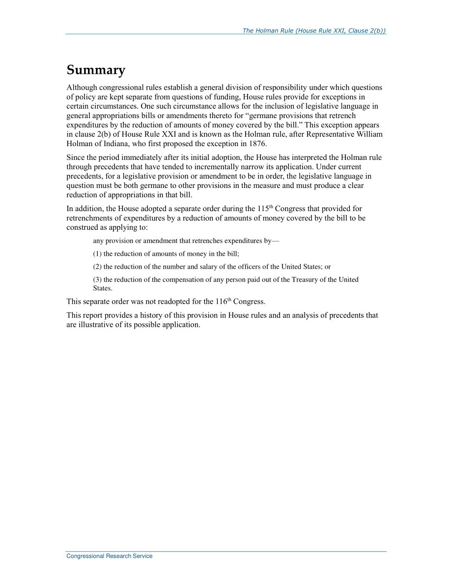 [20190206]R44736_霍尔曼规则（众议院规则二十一第2（b）条）.pdf_第2页