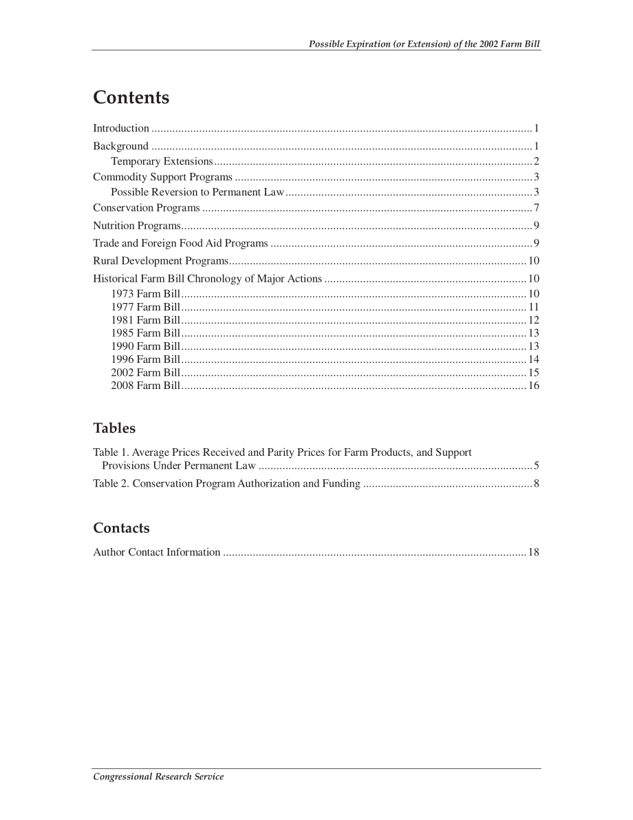 [20080723]RL34154_2002年农业法案可能到期（或延期）.pdf_第3页
