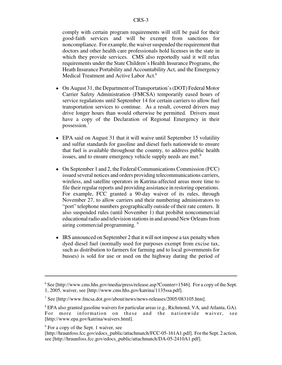 [20050919]RS22253_卡特里娜飓风导致的监管豁免和延期.pdf_第3页