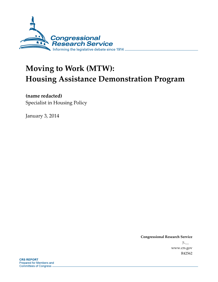 [20140103]R42562_开始工作（MTW）：住房援助示范计划.pdf_第1页