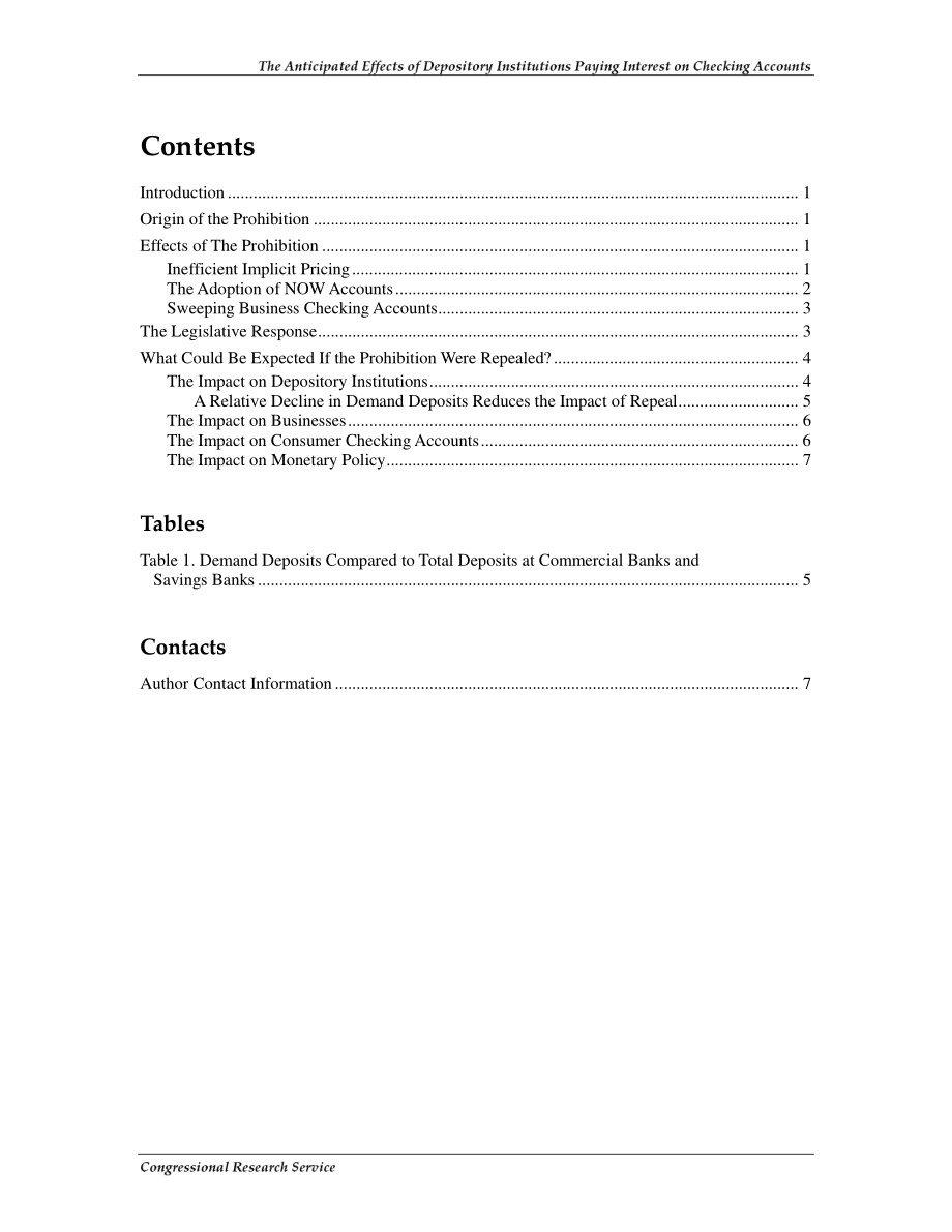 [20070411]RL30816_存款机构对支票账户支付利息的预期影响.pdf_第3页