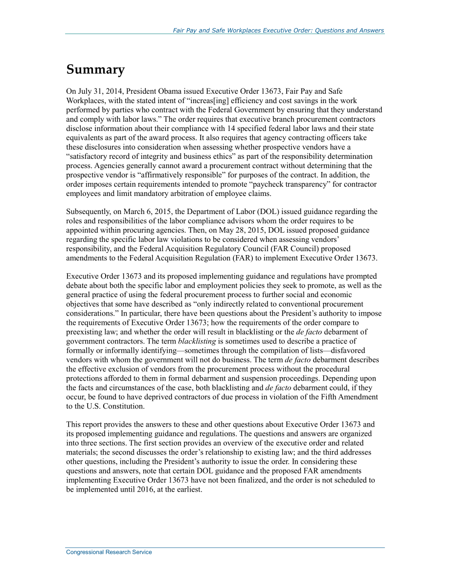 [20150715]R44106_公平薪酬和安全工作场所行政命令：问题和答案.pdf_第2页