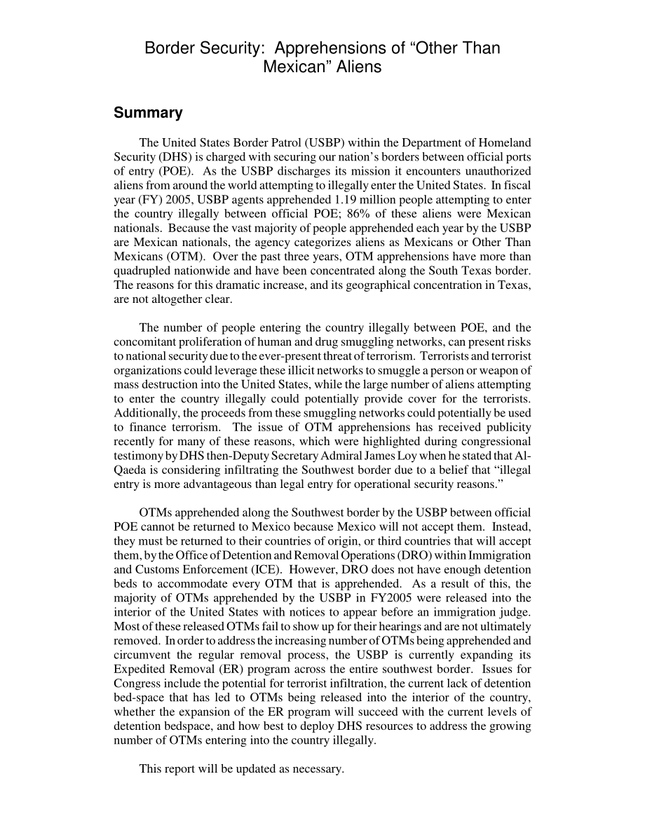 [20060620]RL33097_边境安全：逮捕“非墨西哥”外国人.pdf_第2页