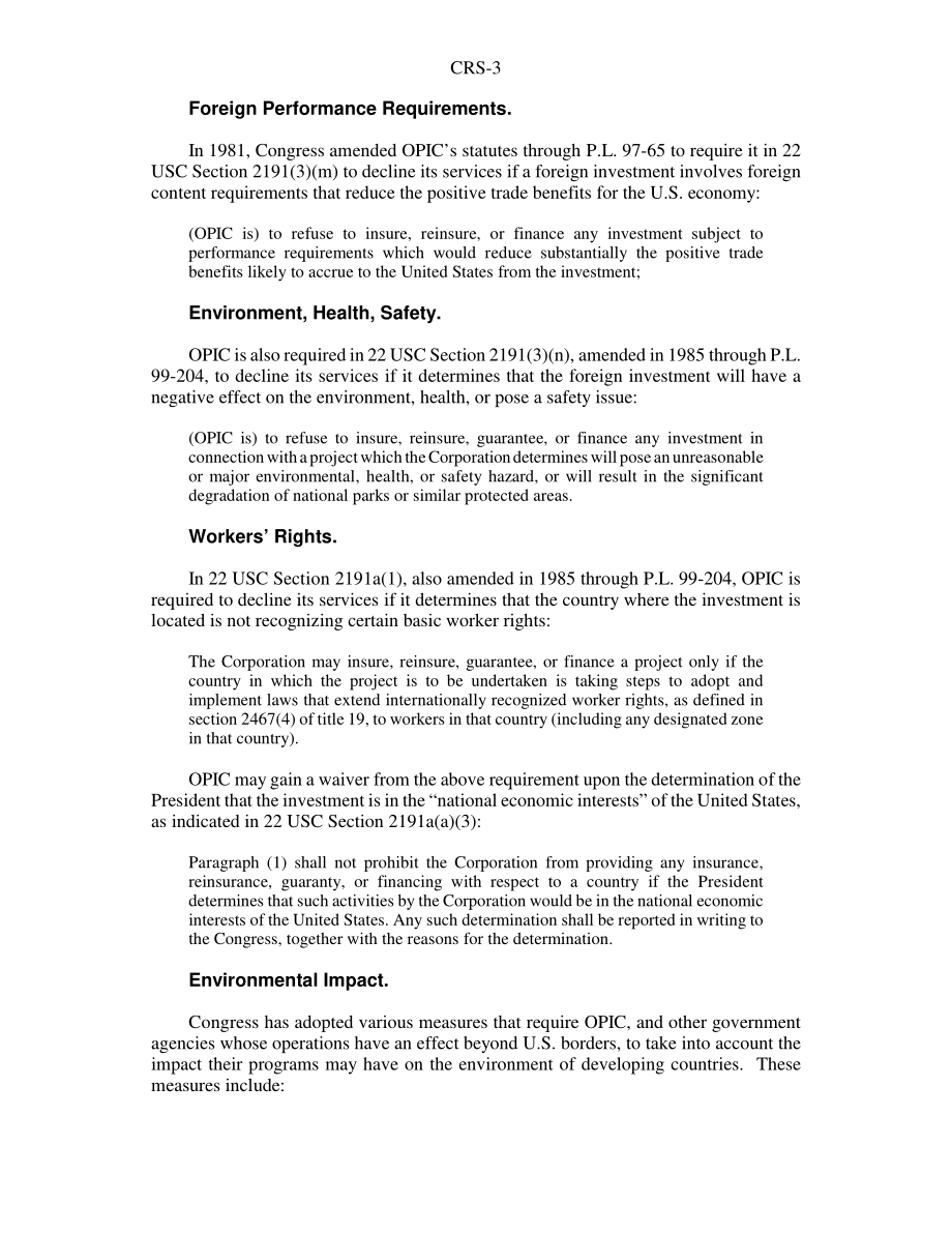 [20030722]RS21575_海外私人投资公司：融资要求和限制.pdf_第3页
