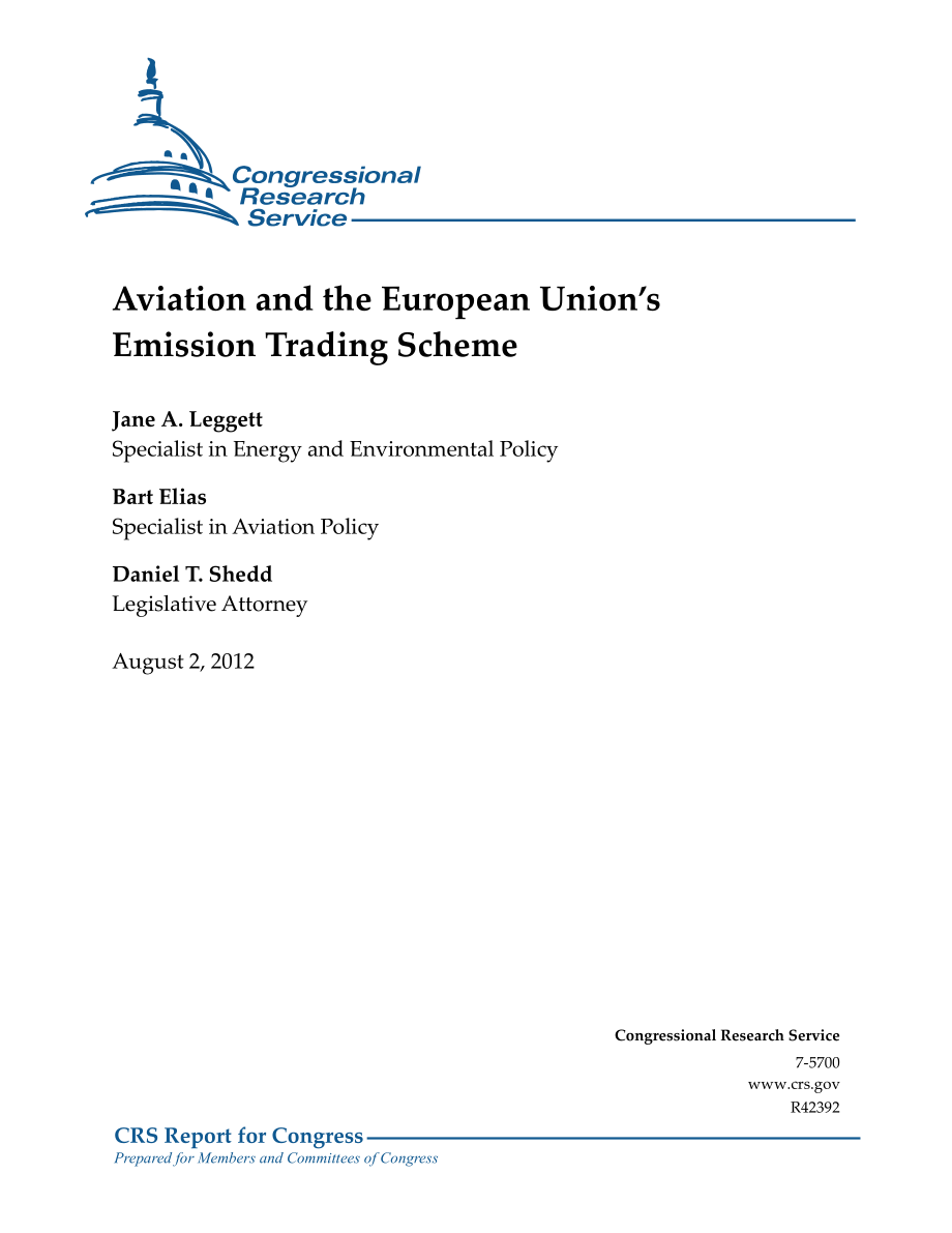 [20120802]R42392_航空和欧盟排放交易计划.pdf_第1页