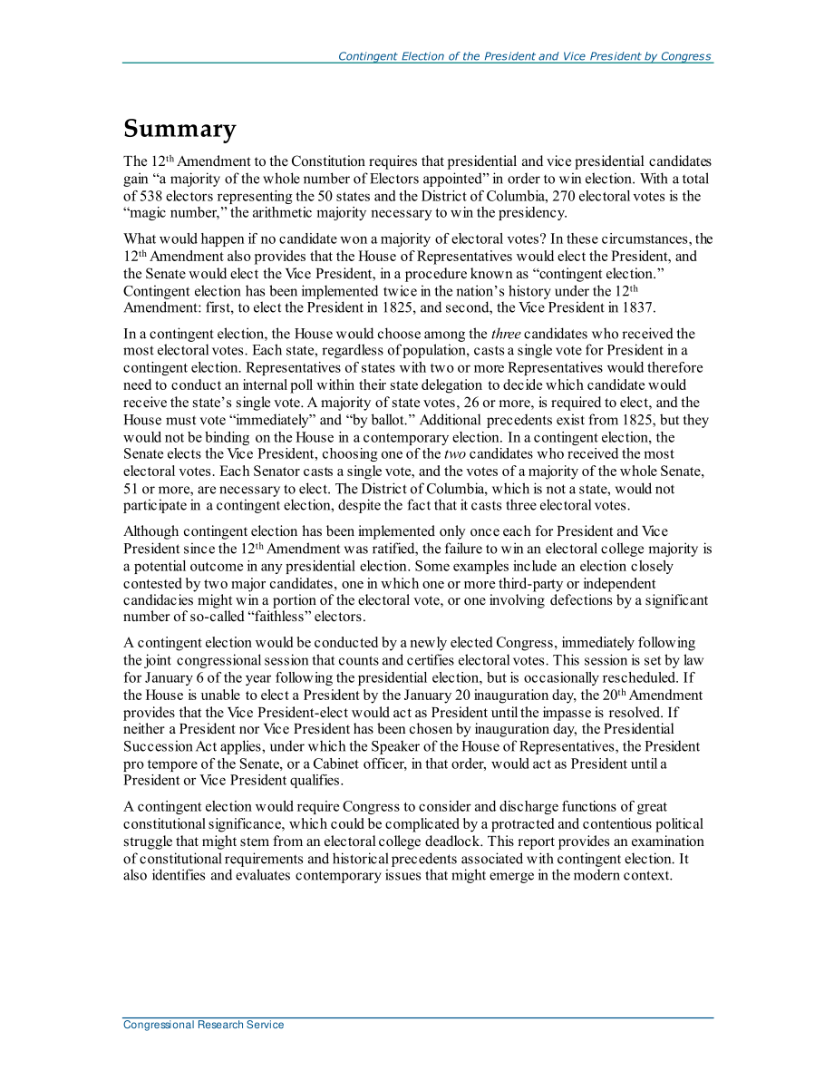 [20201006]R40504_国会临时选举总统和副总统：观点和当代分析.pdf_第2页