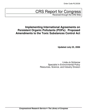 [20060725]RL33336_执行关于持久性有机污染物的国际协定：《有毒物质控制法》拟议修正案.pdf