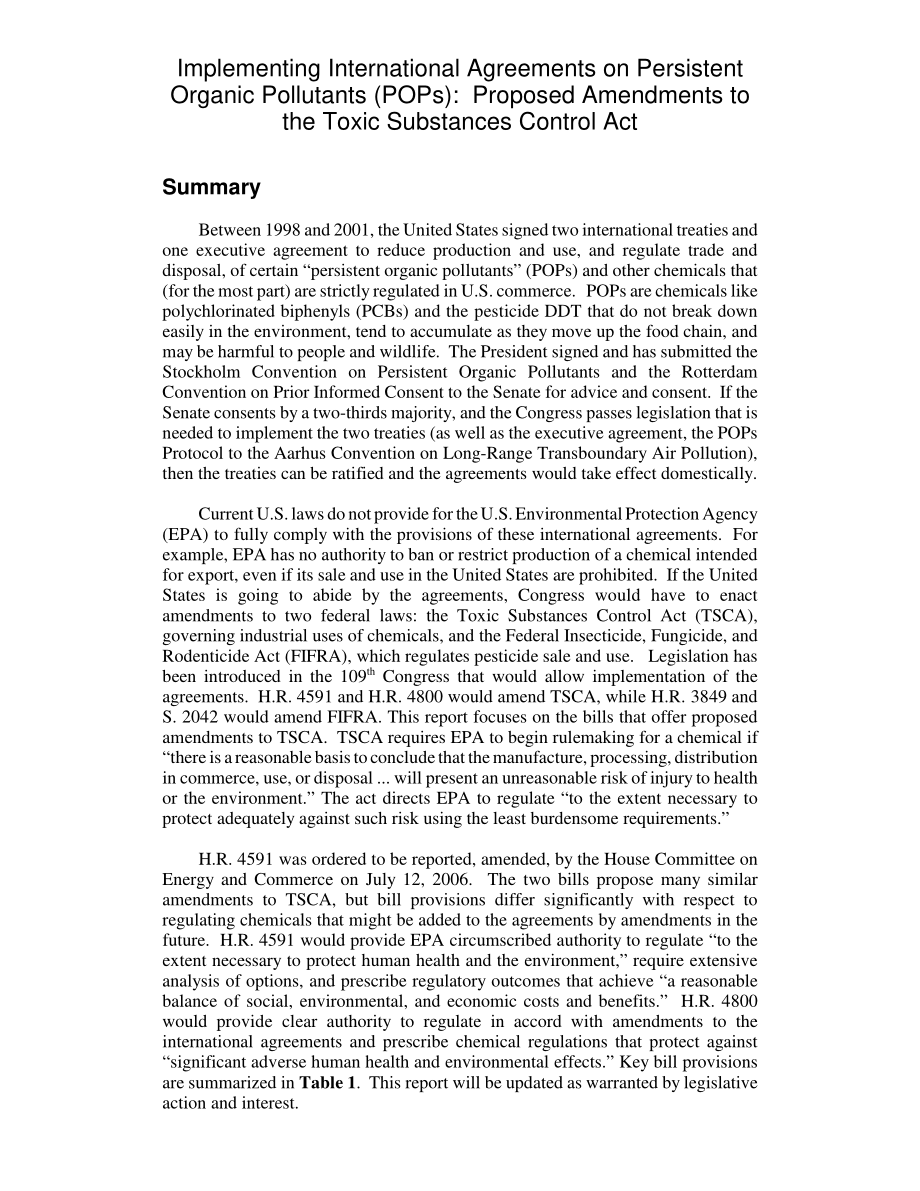 [20060725]RL33336_执行关于持久性有机污染物的国际协定：《有毒物质控制法》拟议修正案.pdf_第2页