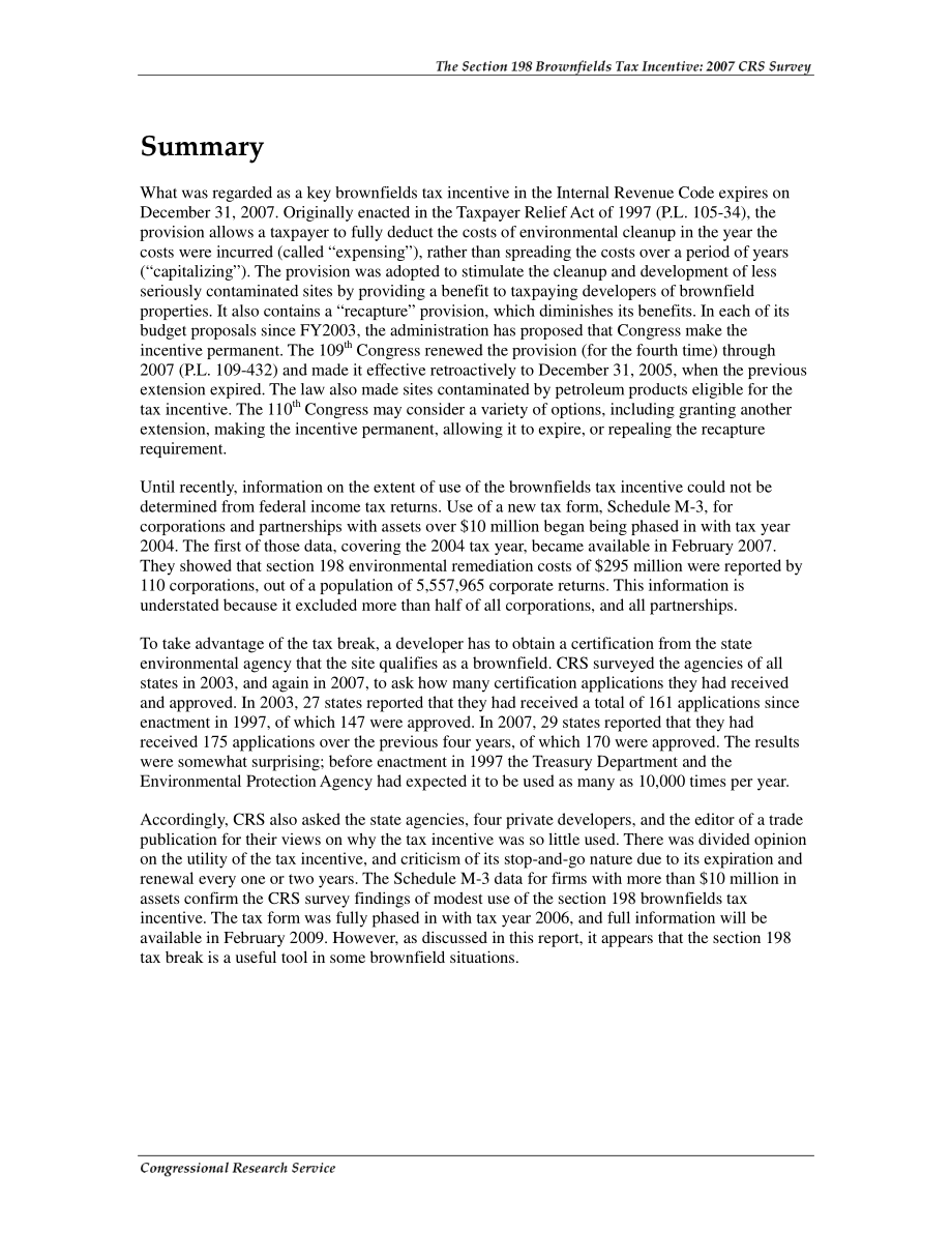 [20070925]RL34184_第198节棕地税收优惠：2007年CRS调查.pdf_第2页