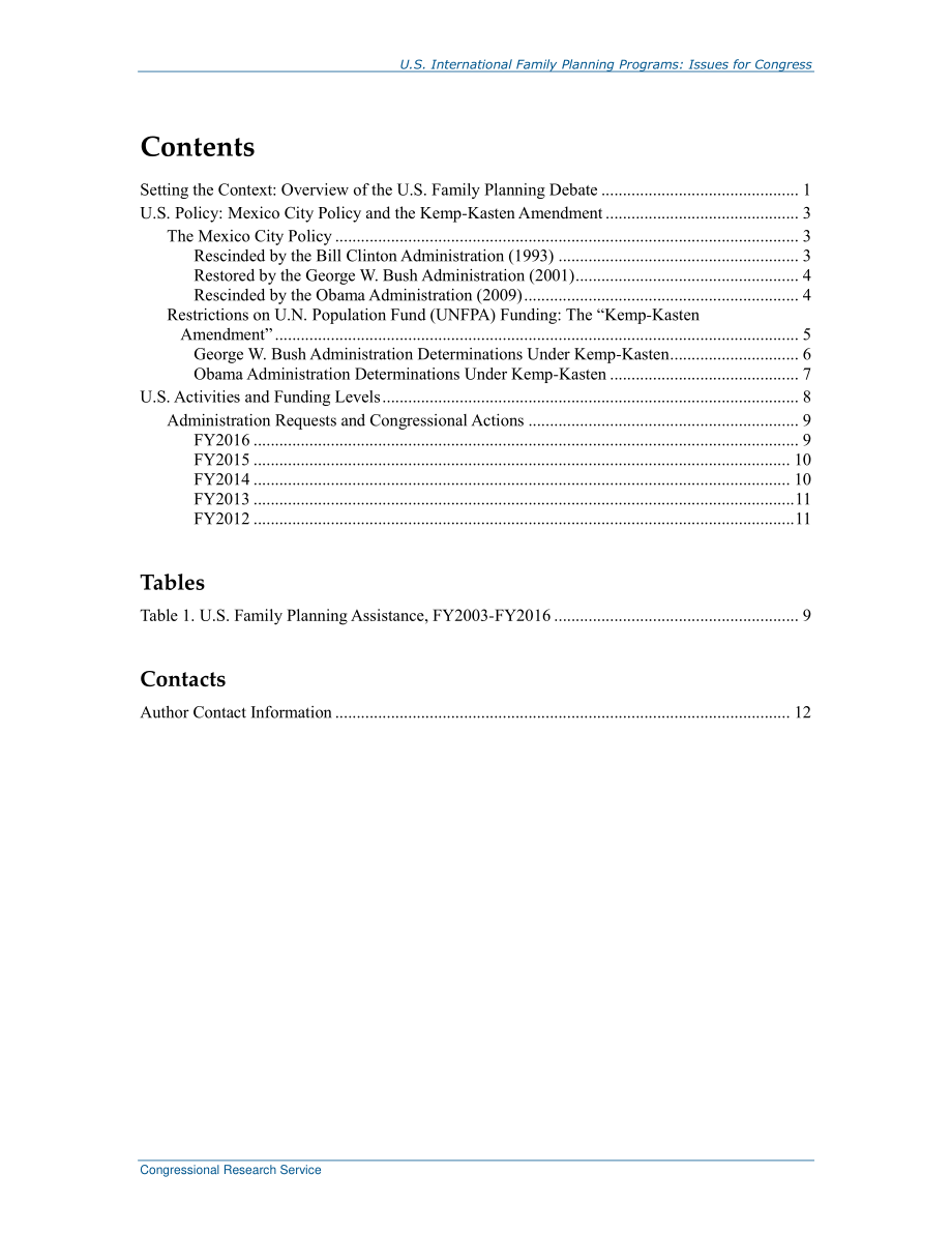 [20160112]RL33250_美国国际计划生育项目：国会议题.pdf_第3页