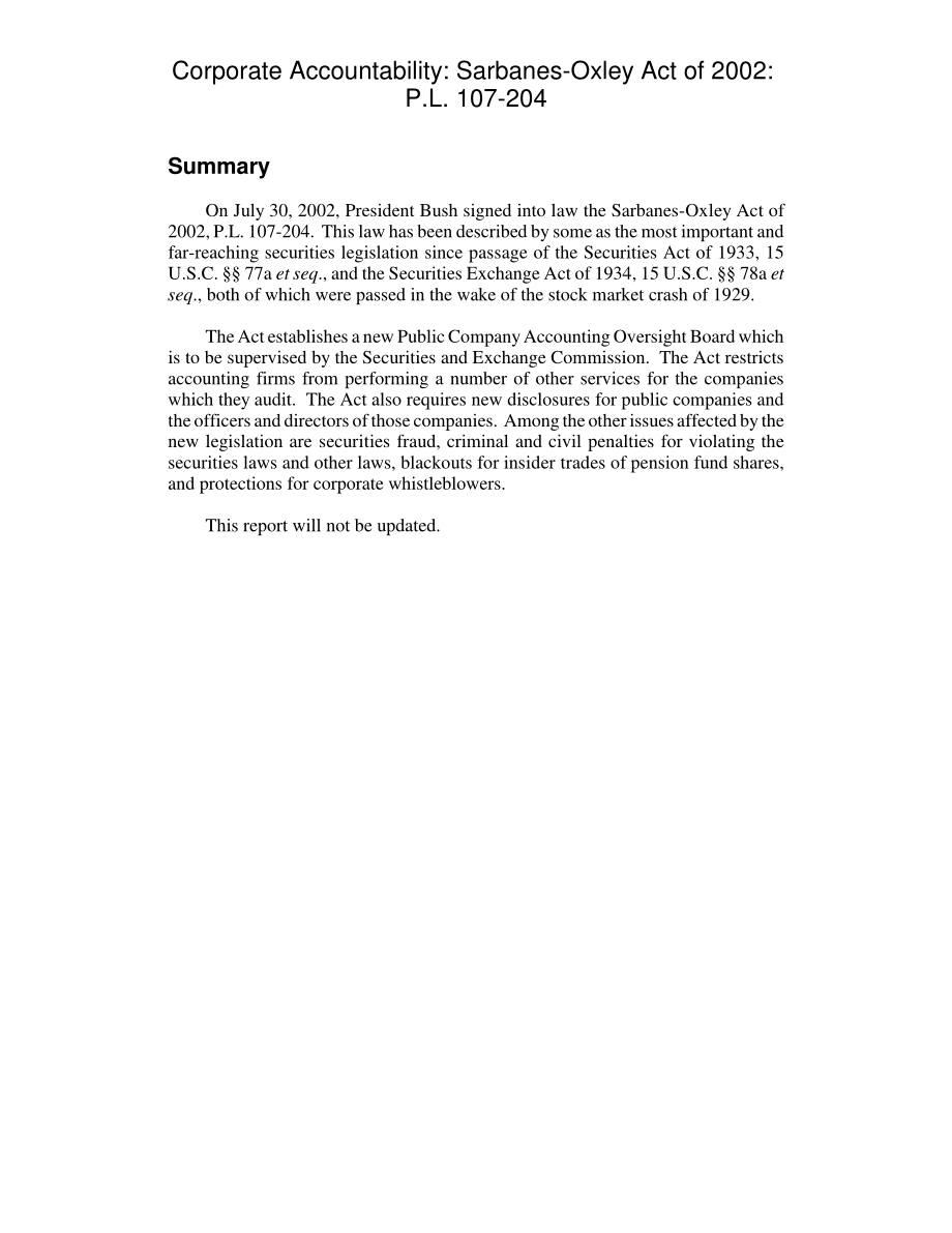 [20020827]RL31554_公司责任：2002年萨班斯-奥克斯利法案：（P.L107-204).pdf_第2页