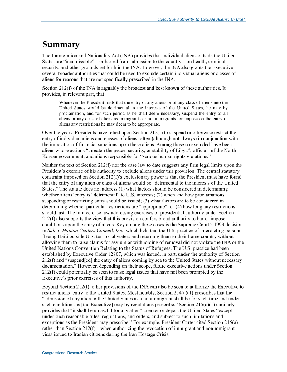 [20170123]R44743_排除外国人的行政权力：简言之.pdf_第2页