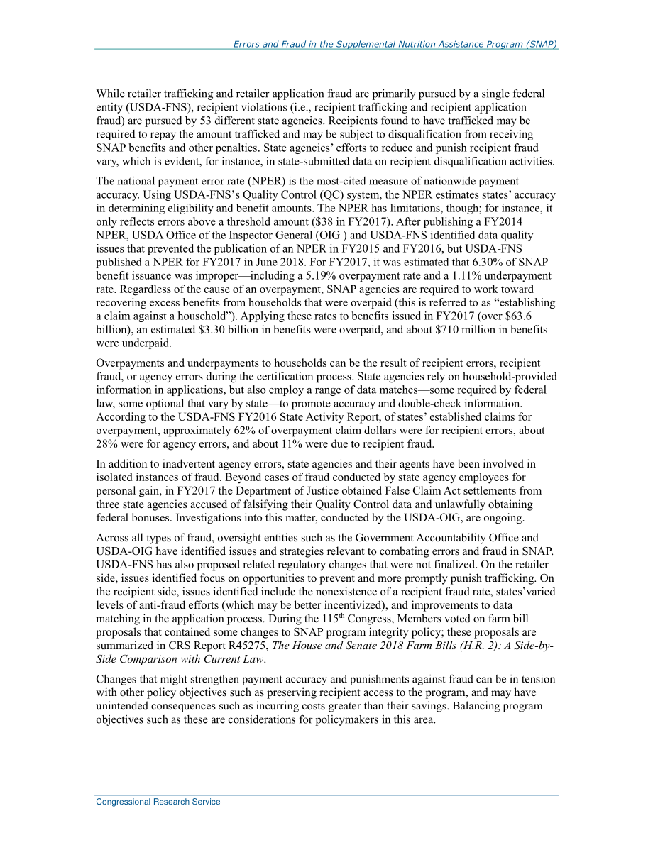 [20180928]R45147_补充营养援助计划（SNAP）中的错误和欺诈.pdf_第3页