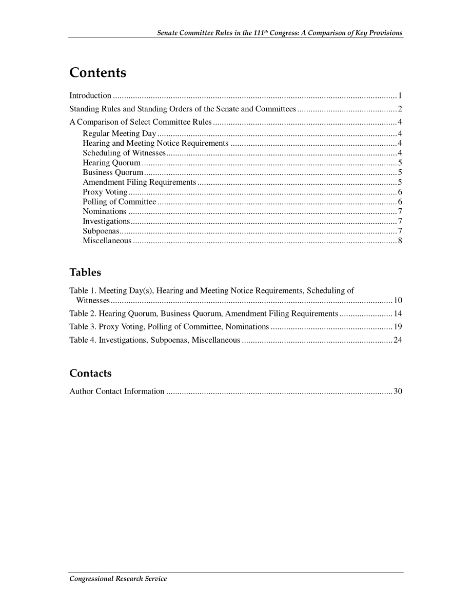 [20100114]R41012_第111届国会参议院委员会规则：主要条款比较.pdf_第3页