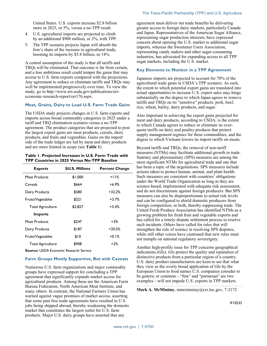 [20150529]IF10233_跨太平洋伙伴关系（TPP）与美国农业.pdf_第2页