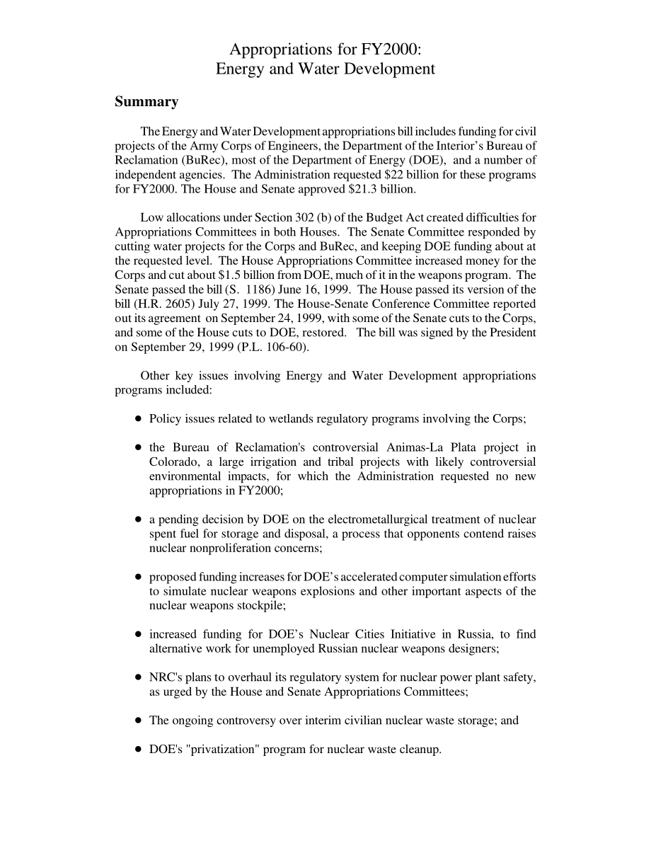 [19991026]RL30207_2000财年拨款：能源和水资源开发.pdf_第3页