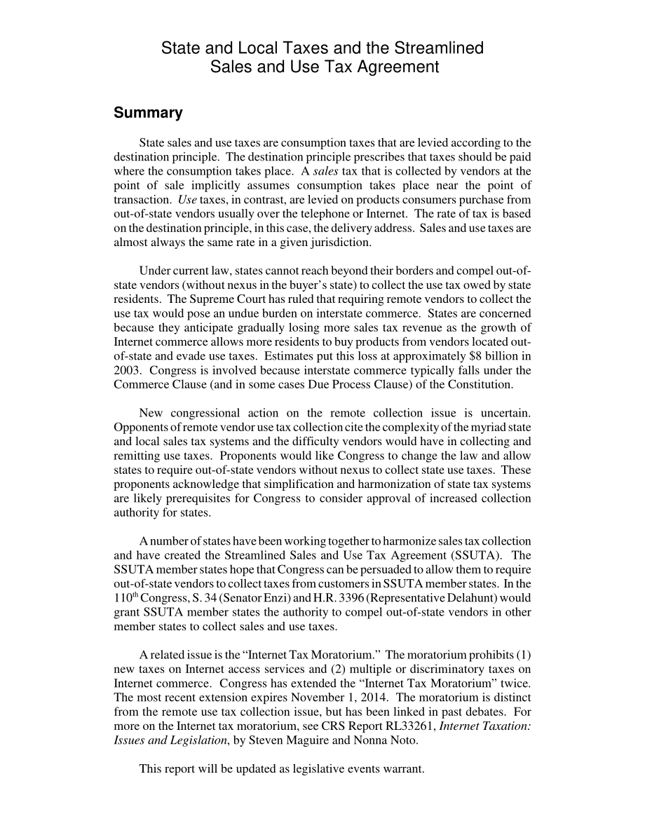 [20080916]RL34211_州和地方税以及简化的销售和使用税协议.pdf_第2页