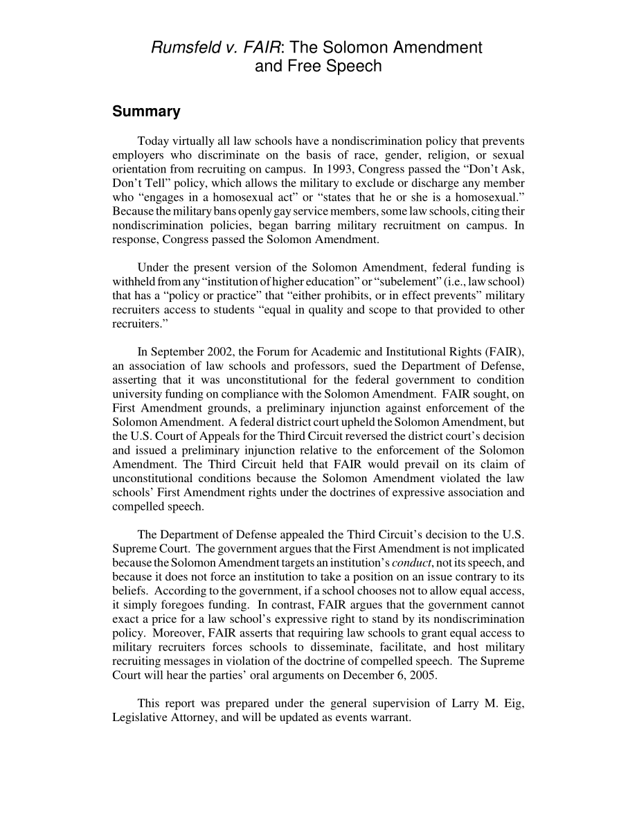 [20051115]RL33150_拉姆斯菲尔德诉费尔案：.pdf_第2页