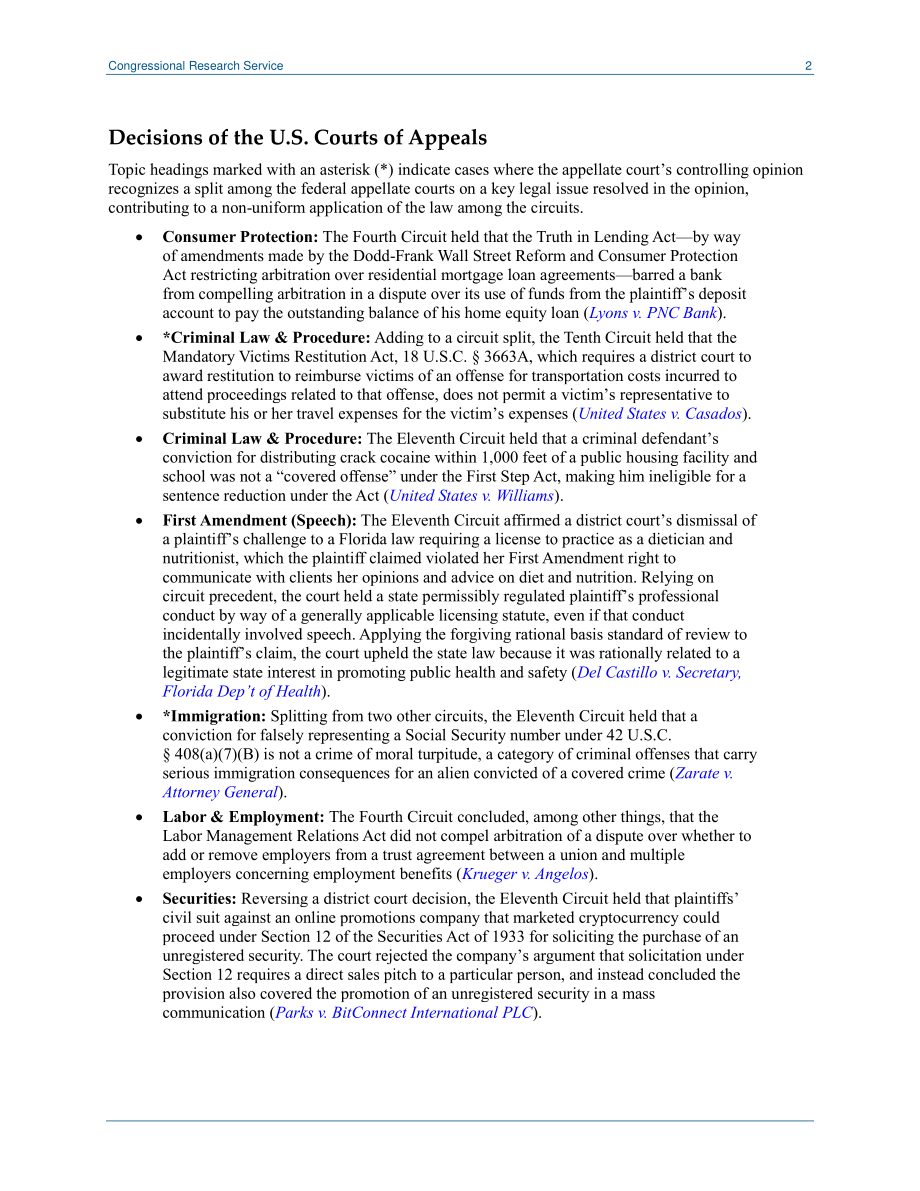 [20220222]LSB10698_国会法院观察员：最近立法者感兴趣的上诉裁决（2022年2月14日至20日）.pdf_第2页