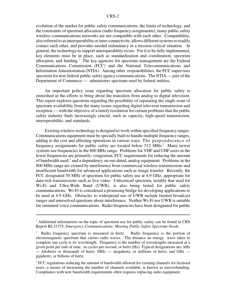 [20031124]RS21570_频谱管理：公共安全与数字电视的过渡.pdf_第2页