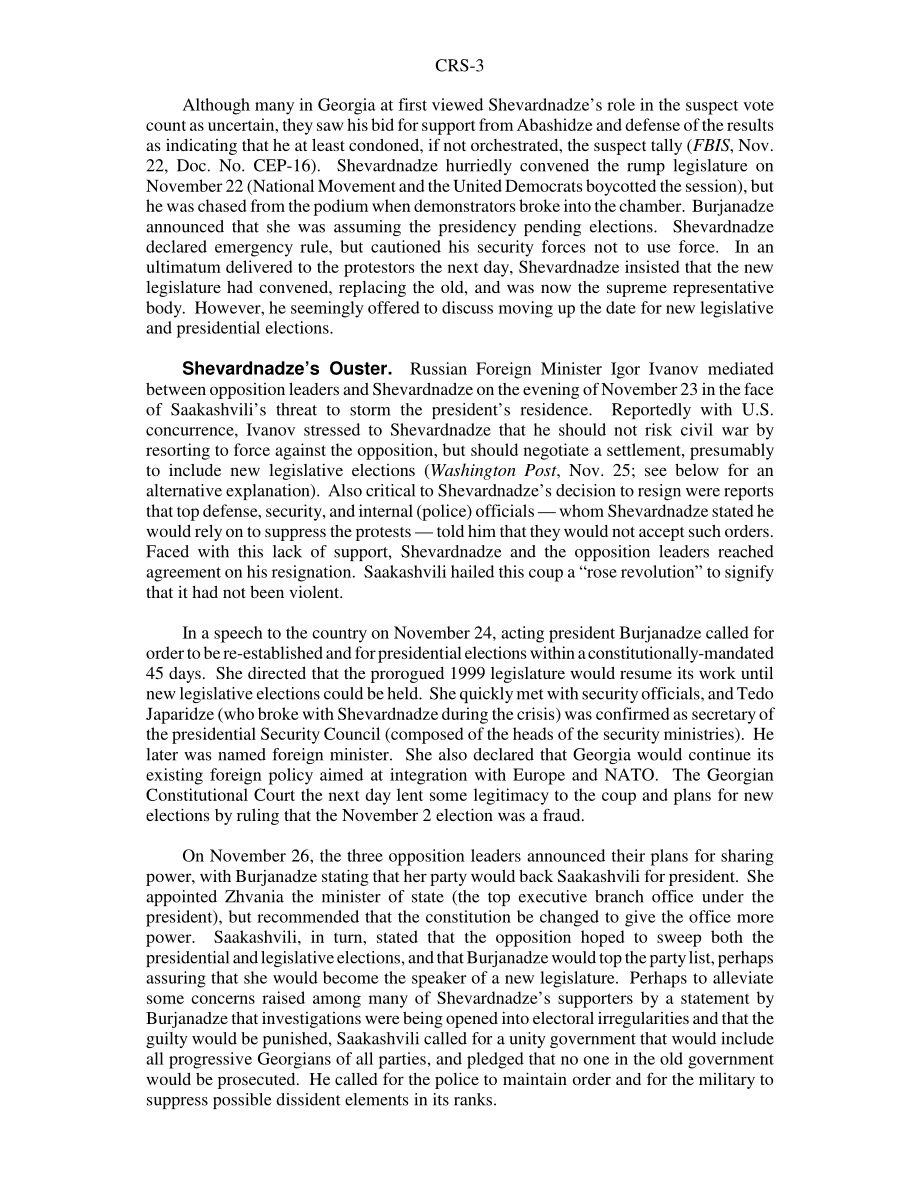 [20031204]RS21685_格鲁吉亚[共和国]政变：最近的事态发展和影响.pdf_第3页
