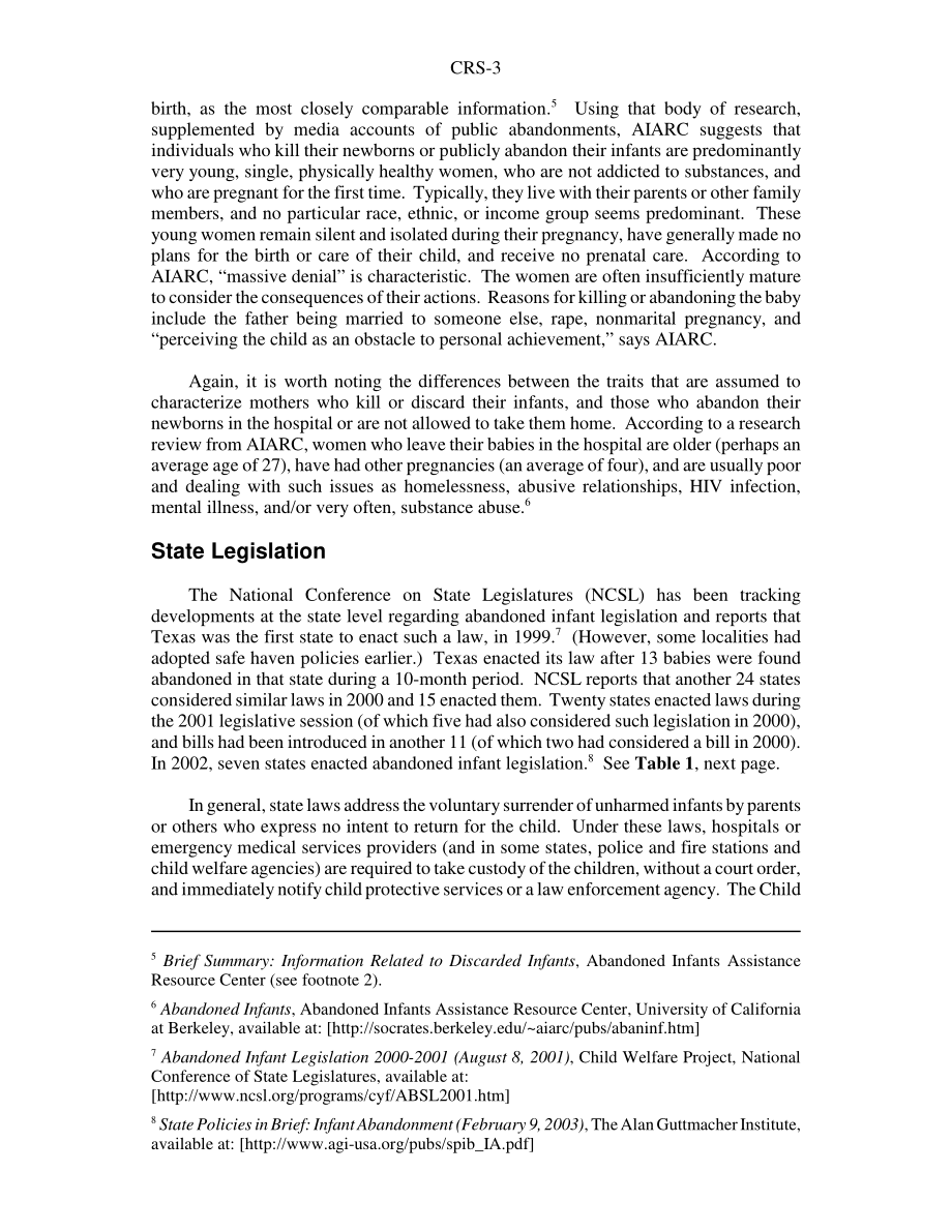 [20030408]RS20901_弃婴的“避风港”：问题背景和州法律.pdf_第3页