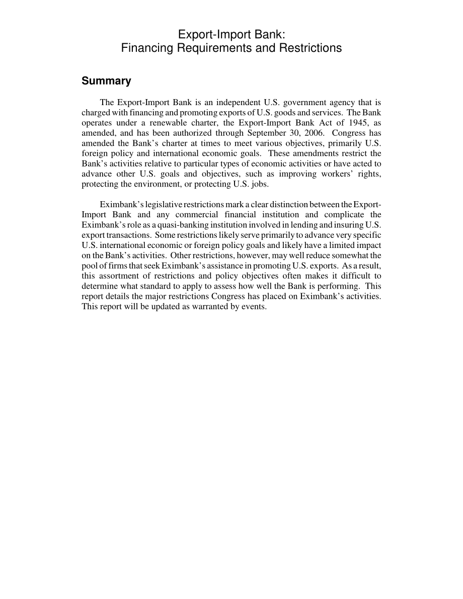 [20030721]RL32007_进出口银行：融资要求和限制.pdf_第2页
