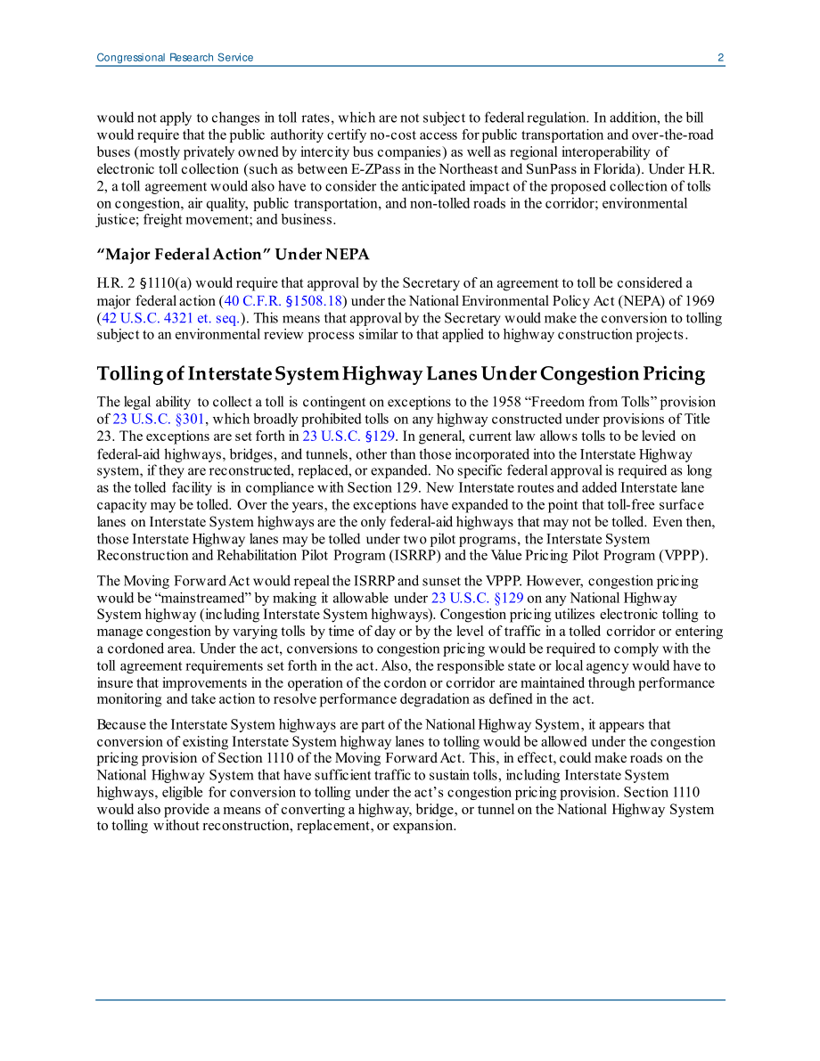 [20200728]IN11439_《前进法案》（H.R.2） 将限制和鼓励公路收费.pdf_第2页