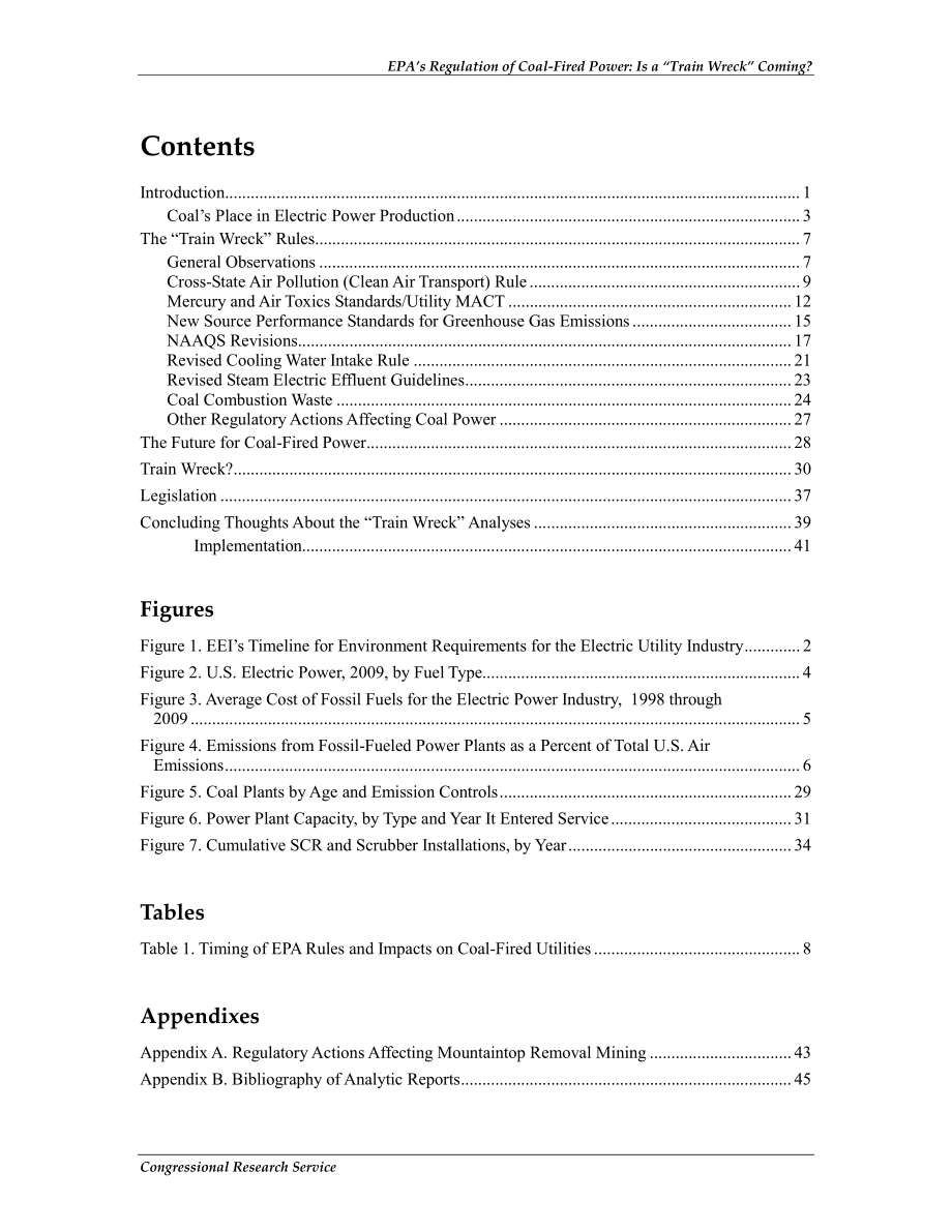 [20110808]R41914_美国环保局对燃煤发电的规定：“火车失事”即将发生吗？.pdf_第3页