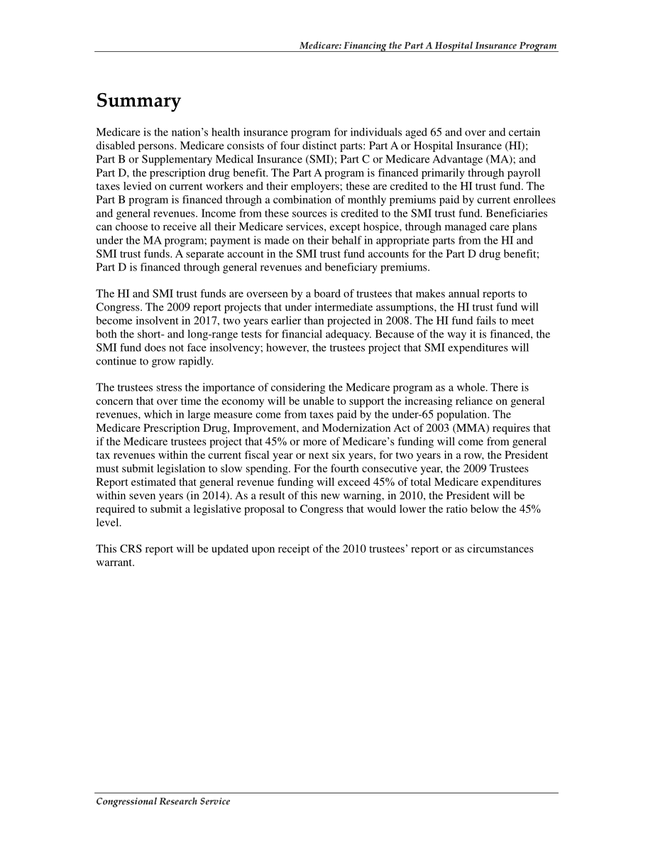 [20090527]RS20173_医疗保险：资助A部分医院保险计划.pdf_第2页