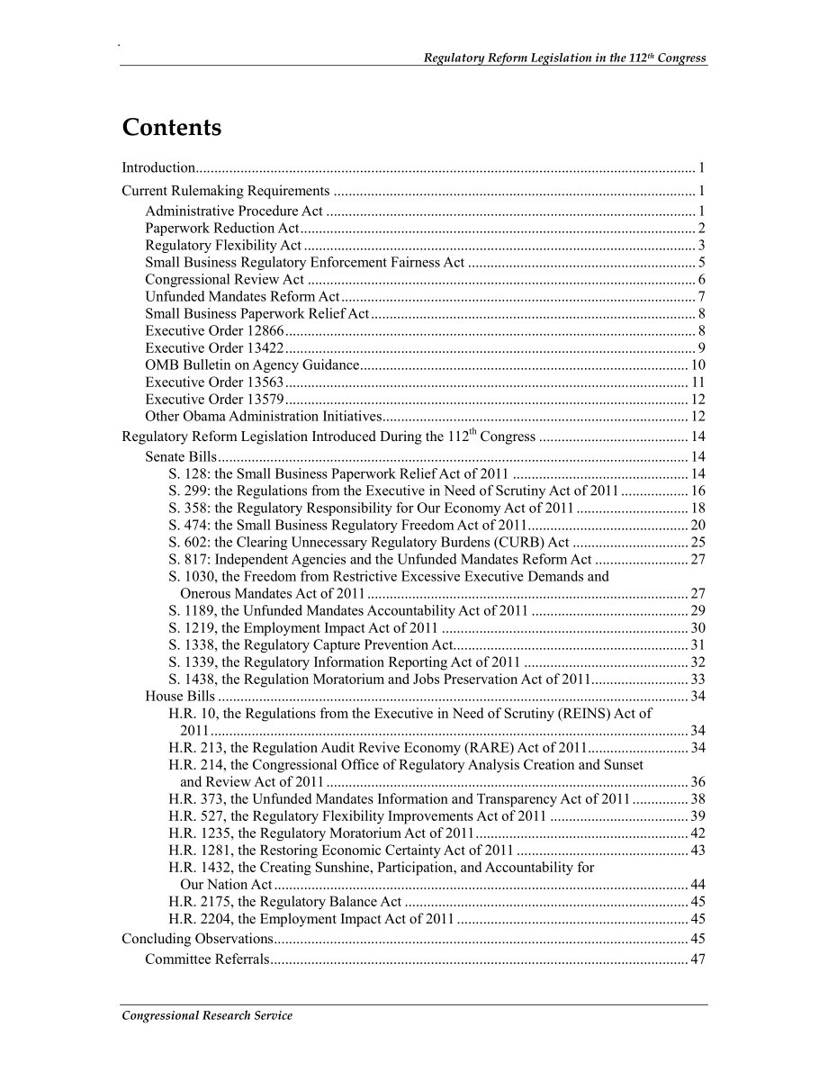 [20110831]R41834_第112届国会监管改革立法.pdf_第3页