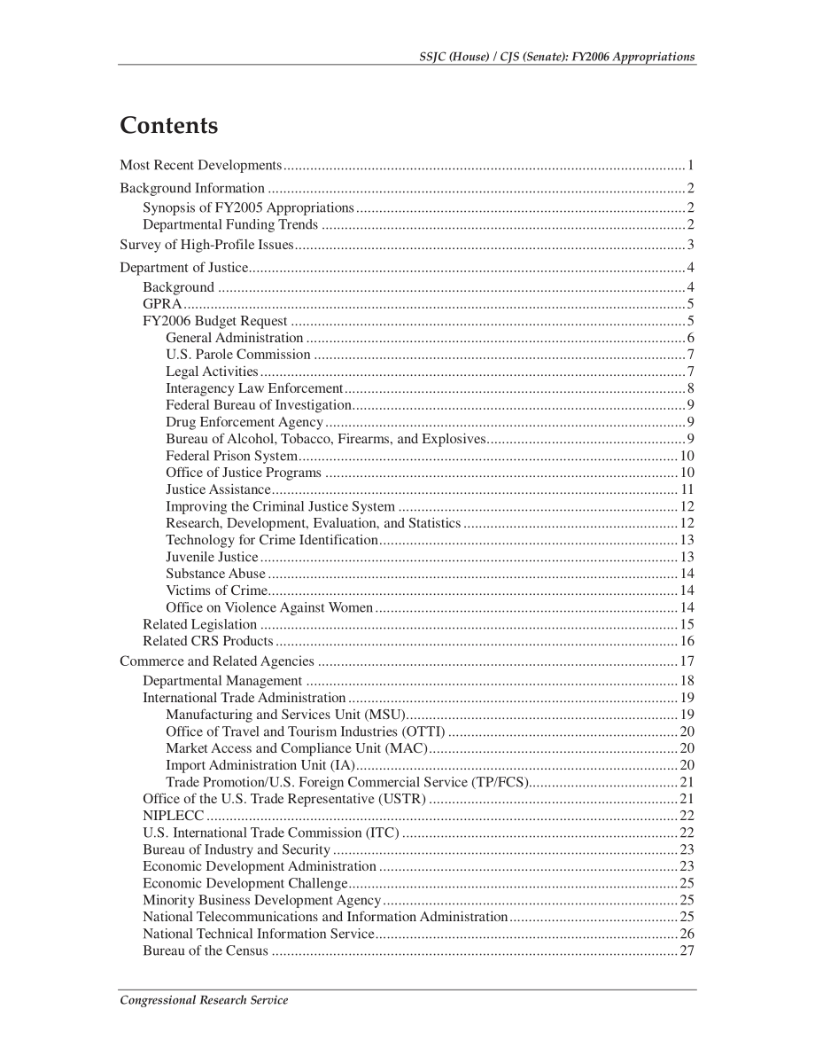 [20051223]RL32885_科学、州、司法、商业及相关机构（众议院）商业、司法、科学及相关机构（参议院）：2006财年拨款.pdf_第3页