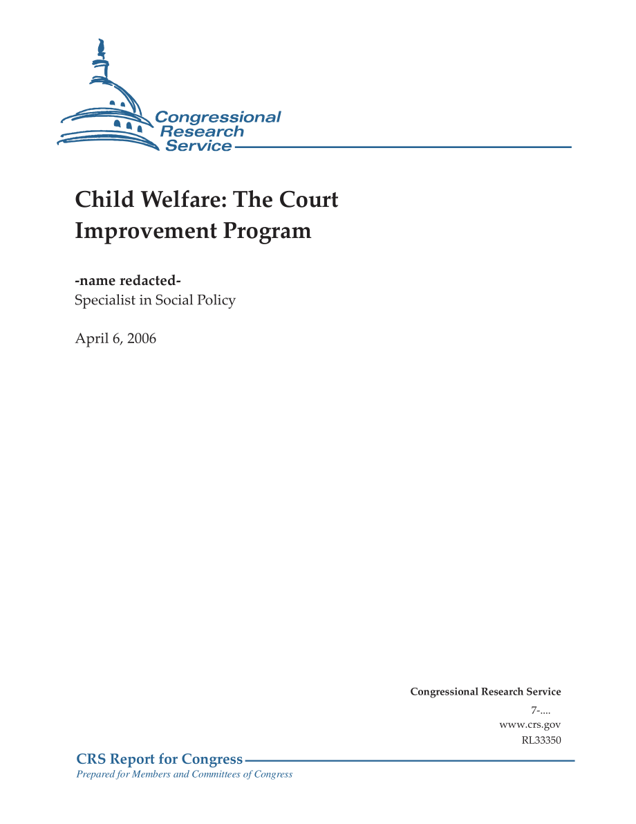 [20060406]RL33350_儿童福利：法庭改进计划.pdf_第1页