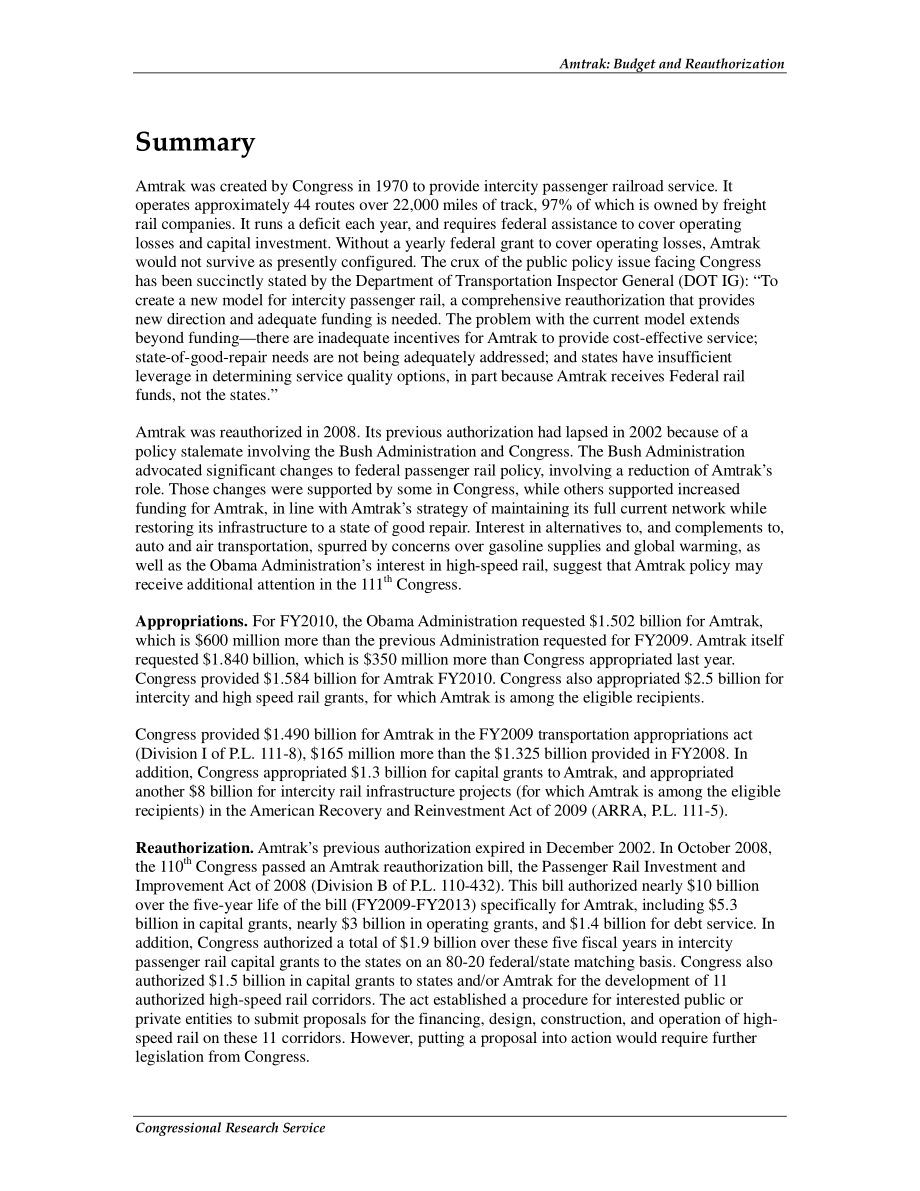 [20100129]RL33492_美铁：预算和重新授权.pdf_第2页