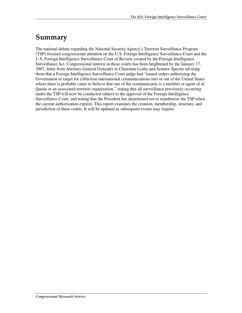 [20070124]RL33833_美国外国情报监视法院和美国外国情报监视复审法院：概述.pdf_第2页