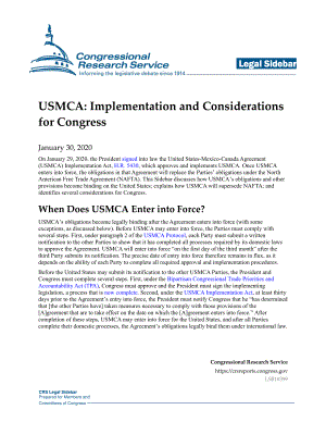 [20200130]LSB10399_USMCA：国会的实施和考虑.pdf